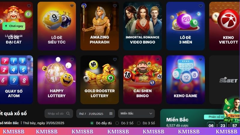Sức hút của xổ số KM188B